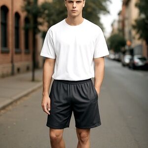 Tek Gear (Kohl’s) Athletic Shorts Gray Lined Pockets Drawstring Men’s L 🍭